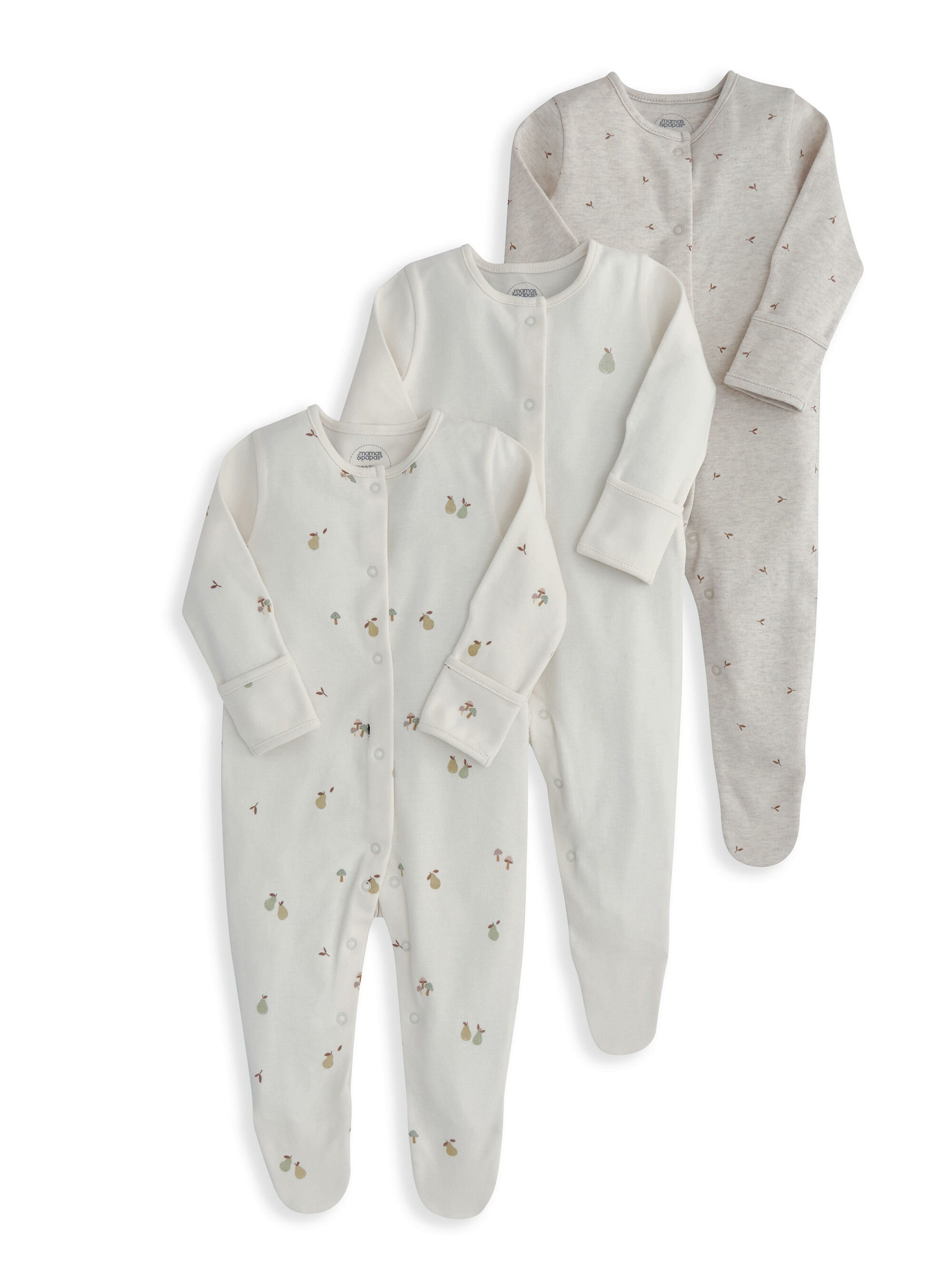 Pears Sleepsuits (Pack of 3)  image number 2