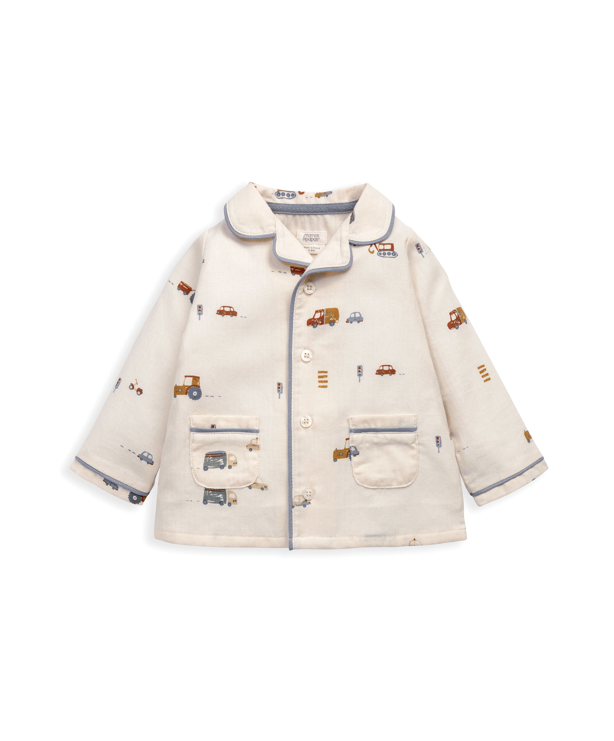 طقم بيجامة بنقشة وسائل نقل image number 3