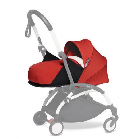مجموعة مقعد عربة أطفال يويو لحديثي الولادة - أحمر image number 1