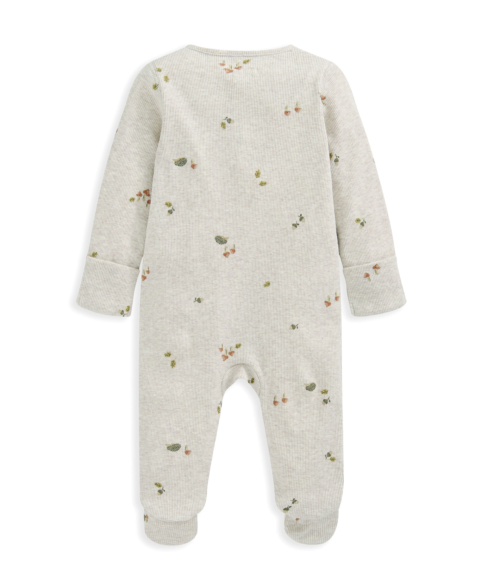 لباس الكل في واحد بنقشة مستوحاة من فصل الخريف - بيج image number 3