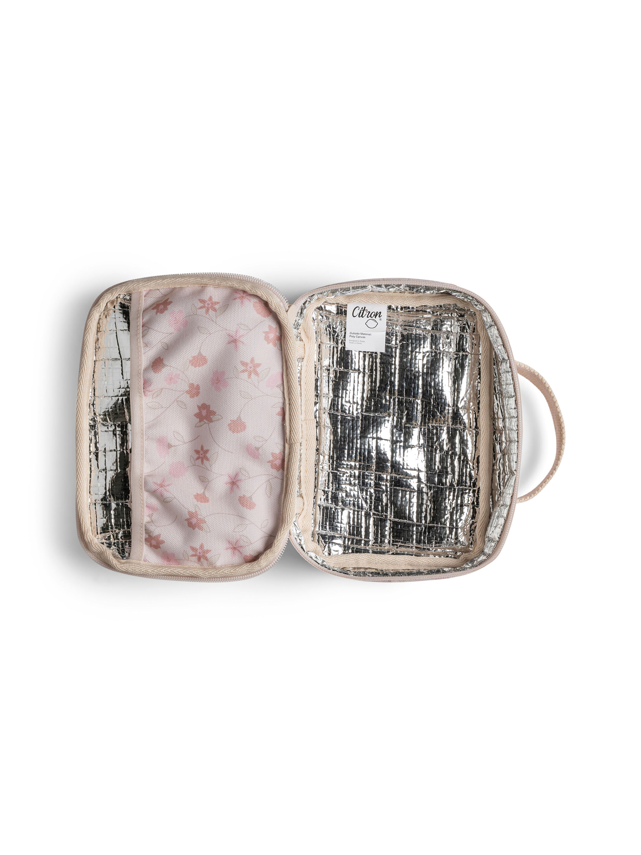 حقيبة وجبات خفيفة عازلة للحرارة من سيترون - نقشة زهور image number 6