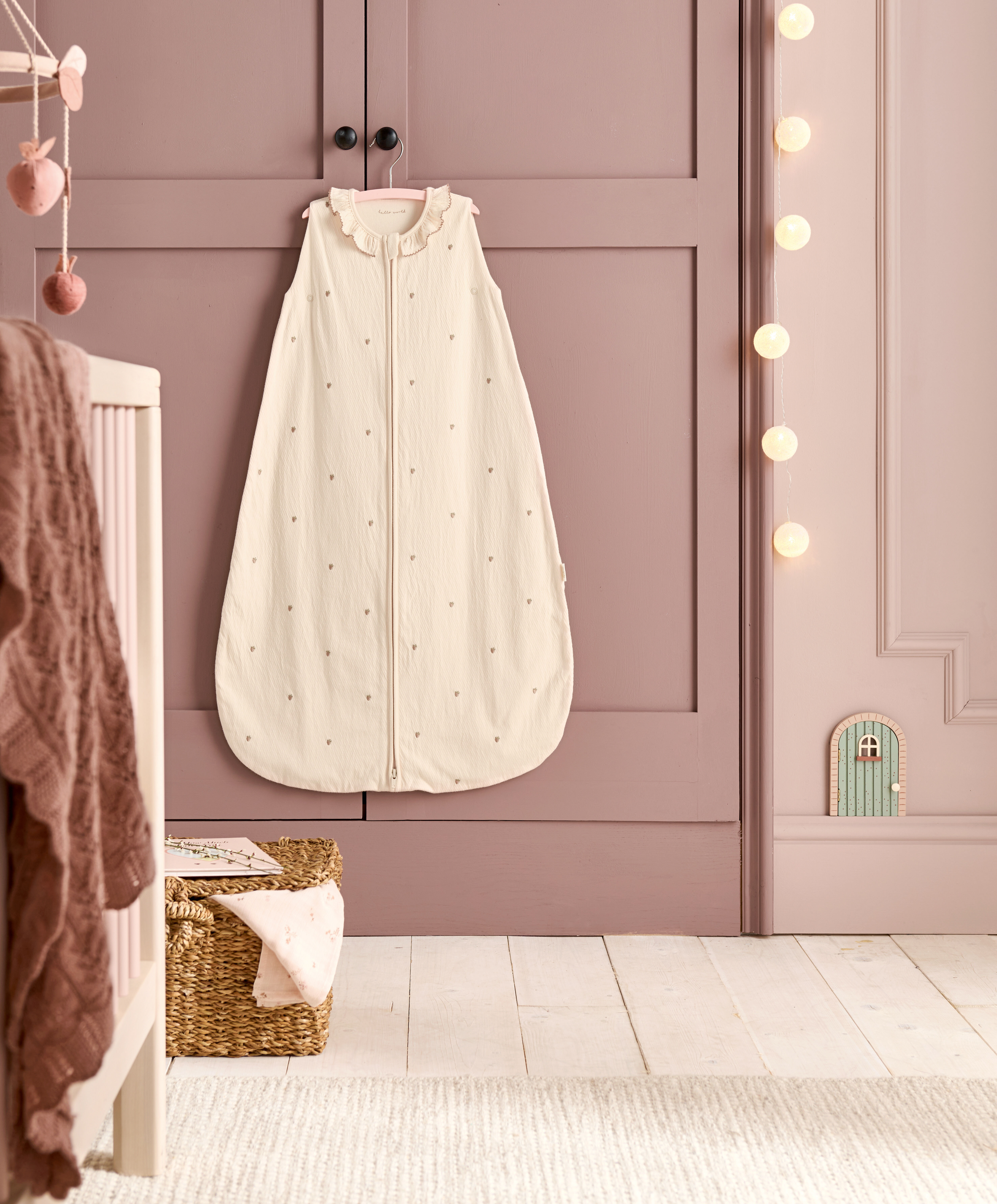 كيس نوم دريم بود للأطفال منذ الولادة إلى 6 أشهر بمعدل دفء 1.0 - نقشة زهور image number 4