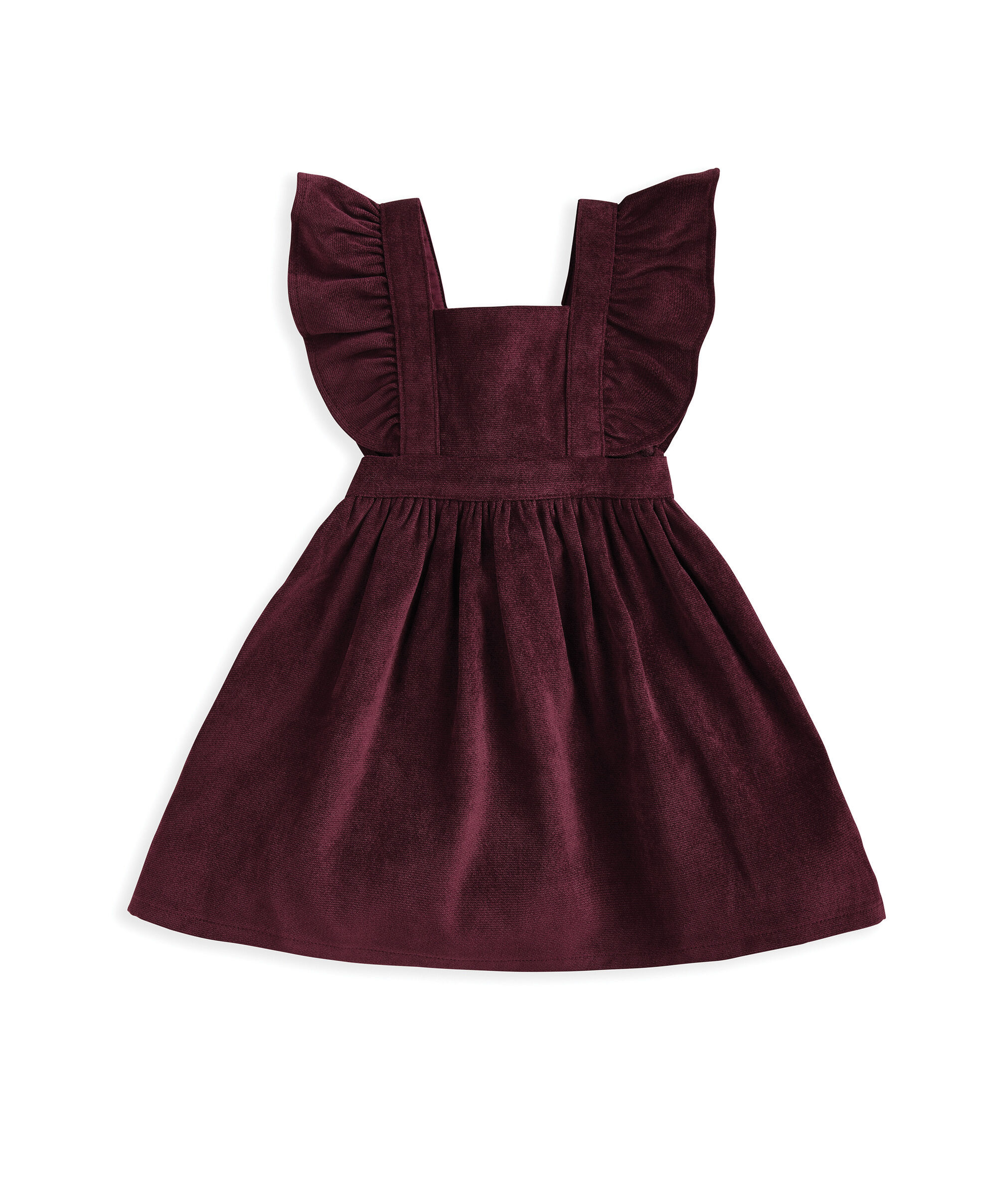 طقم لباس قطعة واحدة بنقشة زهور وفستان بتصميم مريلة - قطعتان image number 5