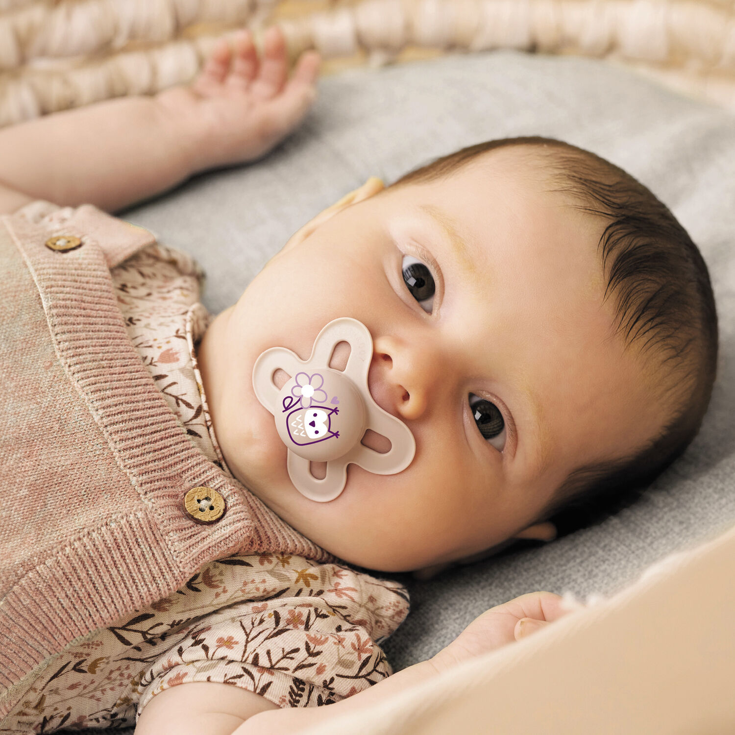 مجموعة لهايات مام بايبي أوريجنل ستارت سيليكون للمواليد الجدد إلى سن شهرين - سي لايف بينك وبيج، قطعتين image number 8