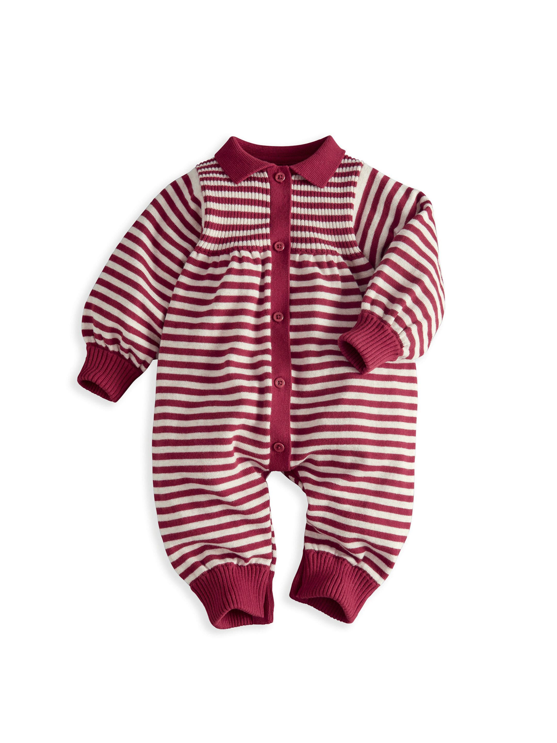 Striped Knit Romper image number 3