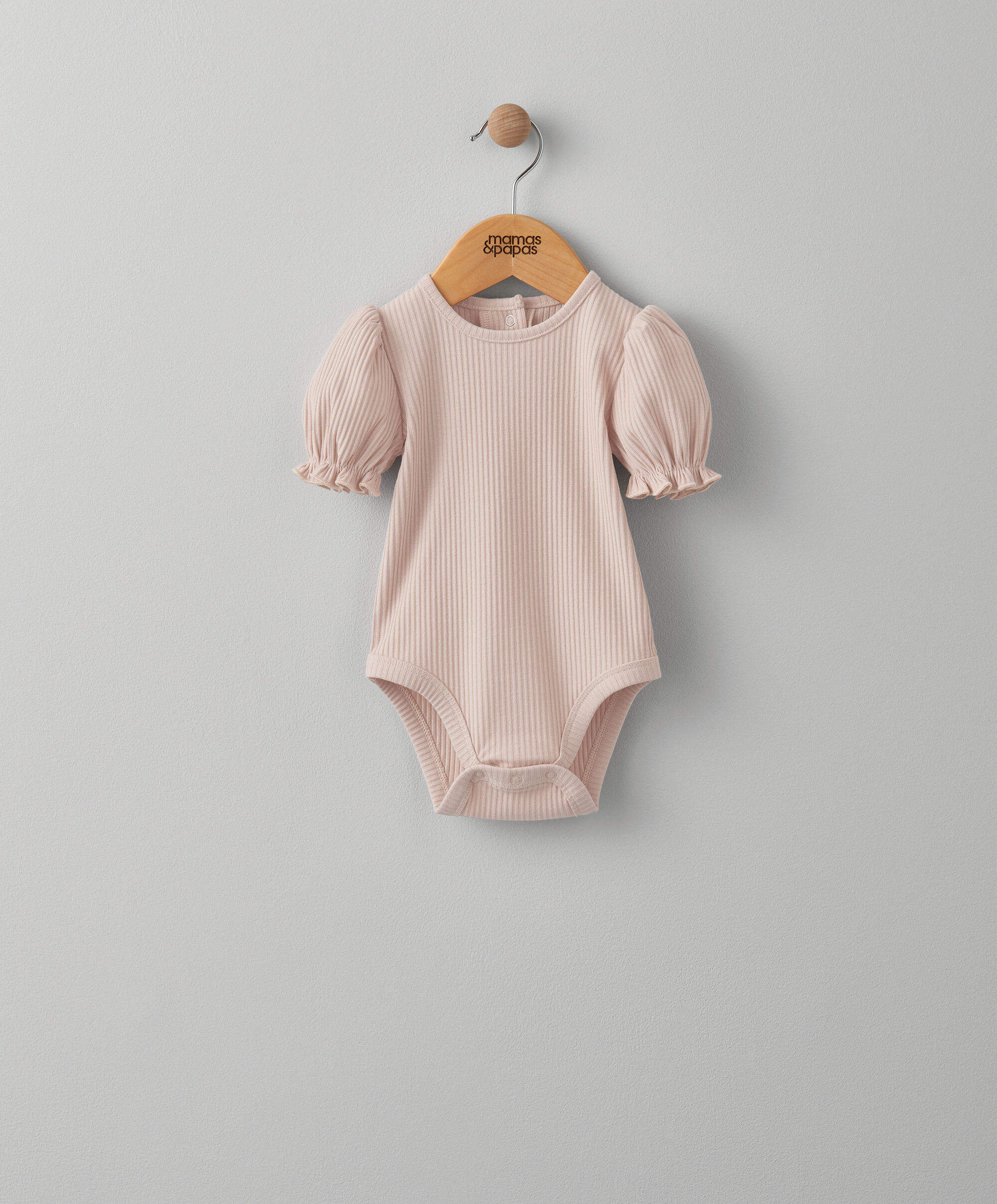 لباس قطعة واحدة بأكمام قصيرة - وردي image number 1