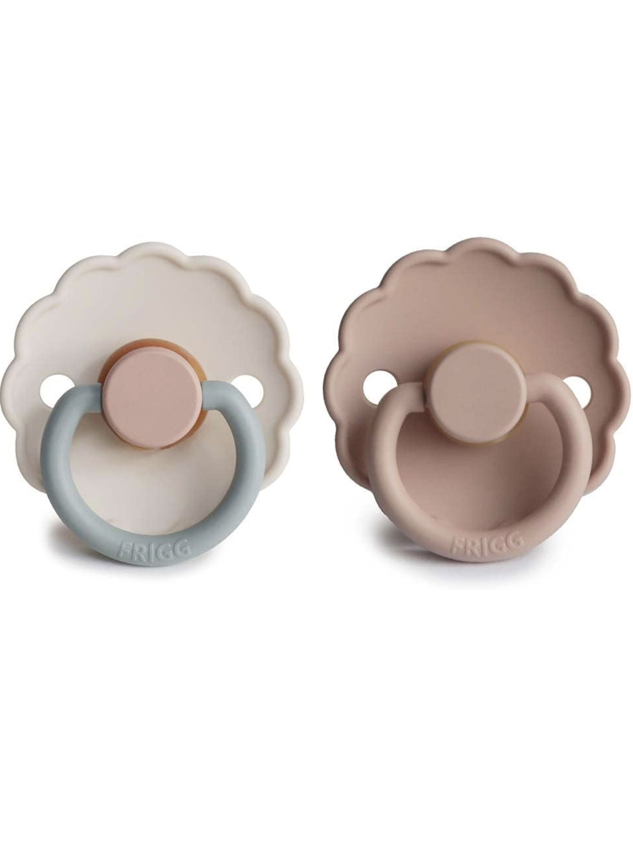 FRIGG Daisy Latex Baby Pacifier 0-6M 2-Pack Blush/Cotton Candy - Size 1 image number 2