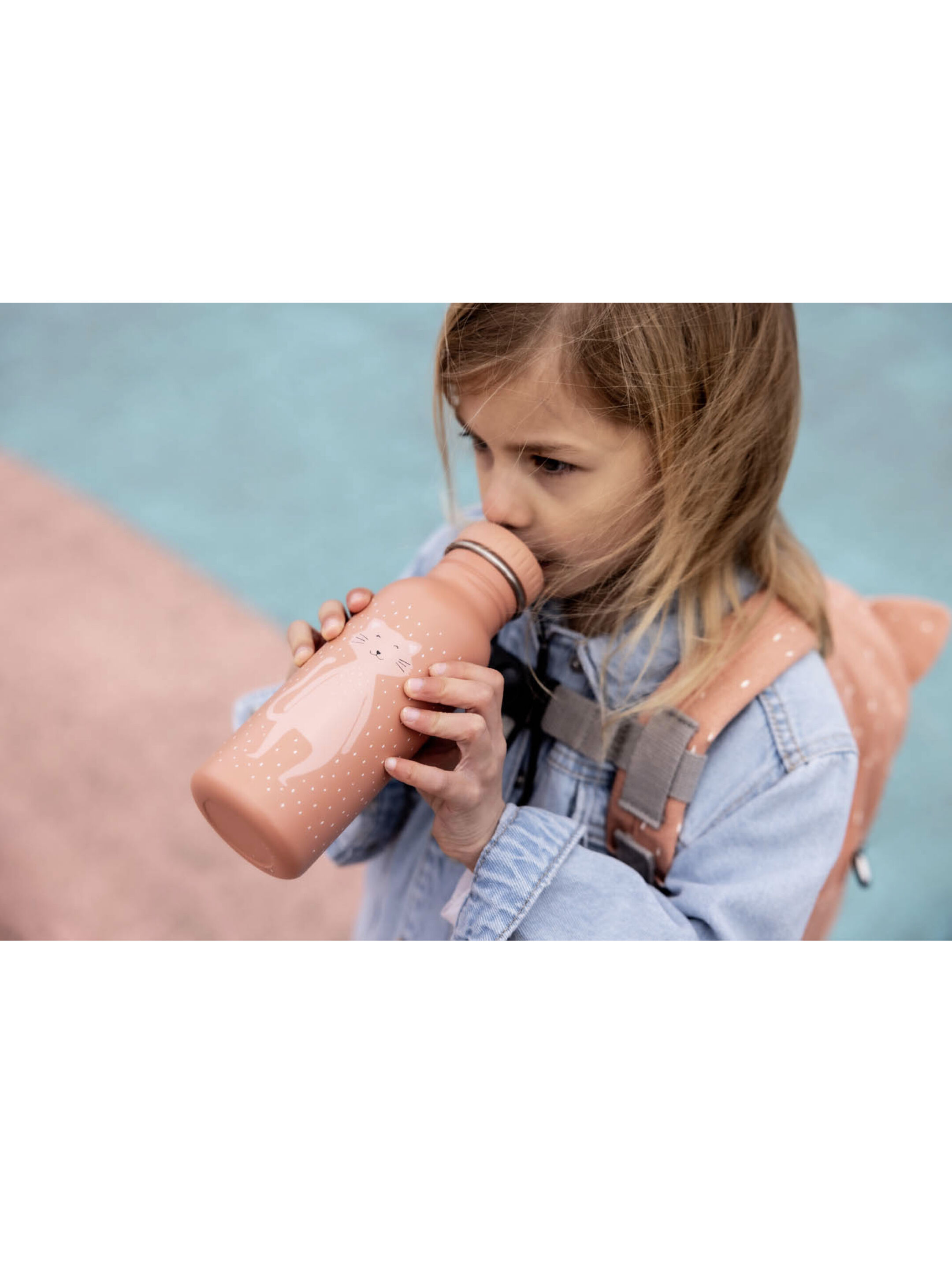 Trixie Stainless Steel Water Bottle - 500ml - Mrs. Cat image number 3