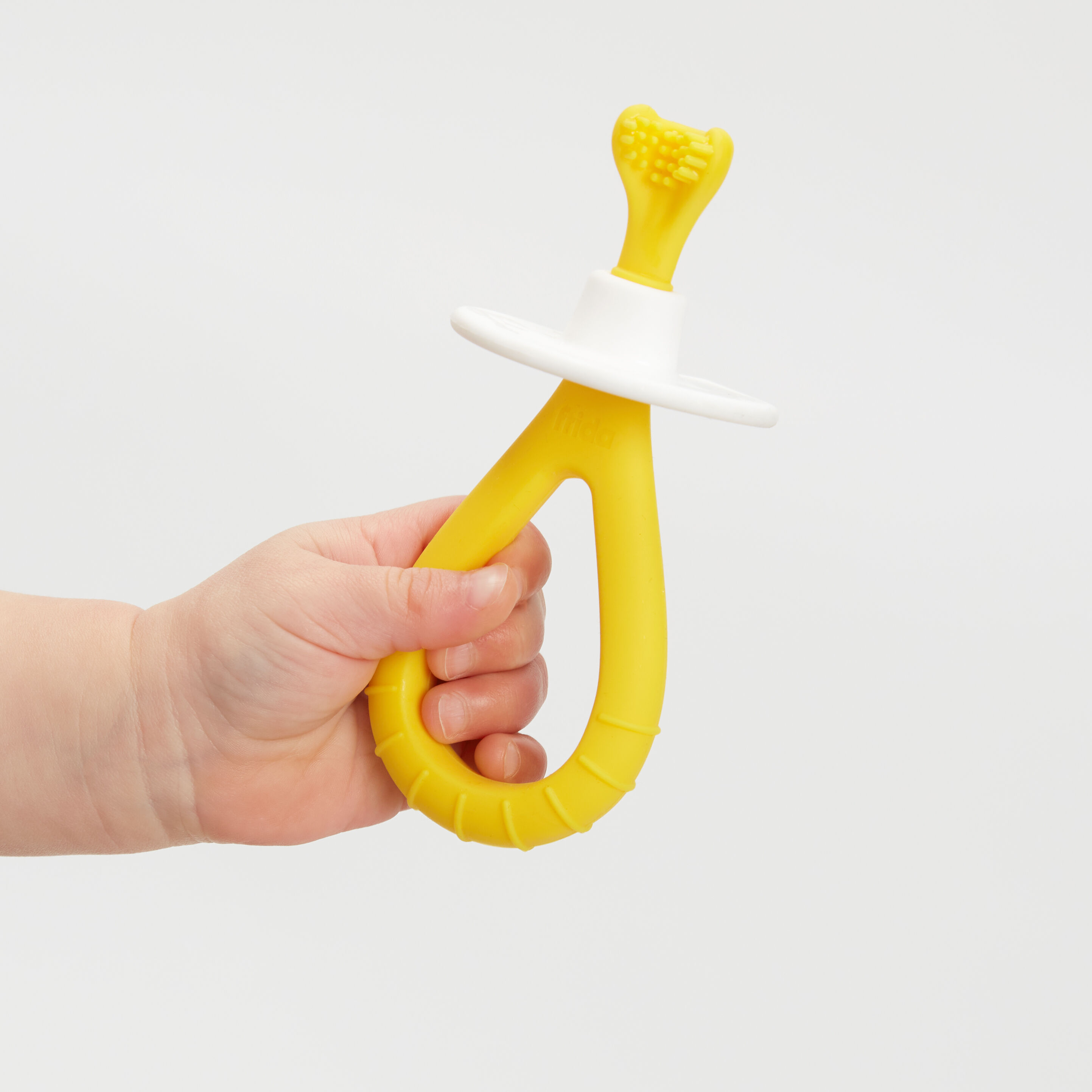 فرشاة التدريب على غسل الأسنان بشعيرات سيليكون ناعمة من فريدا بيبي image number 3