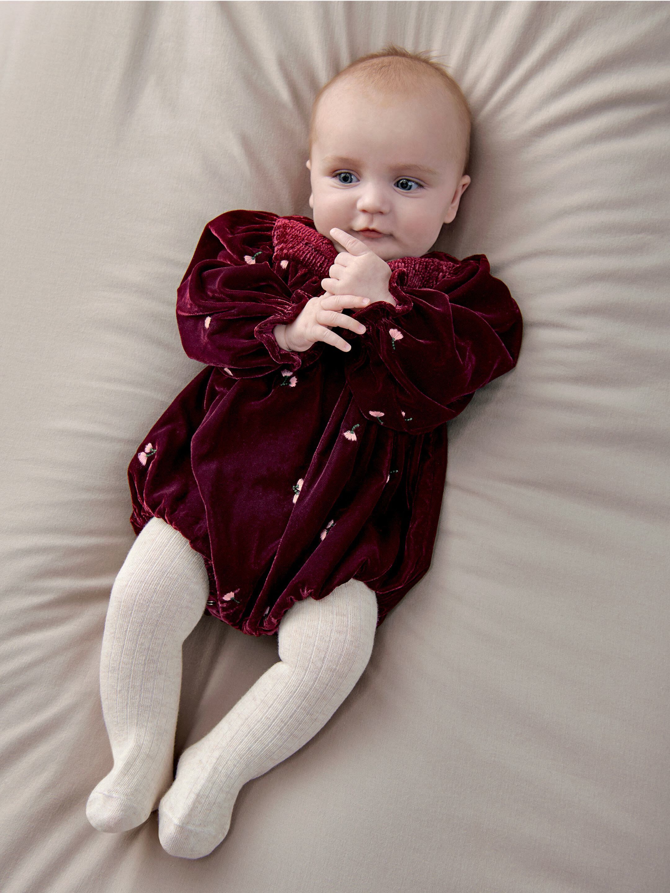Velour Romper image number 1