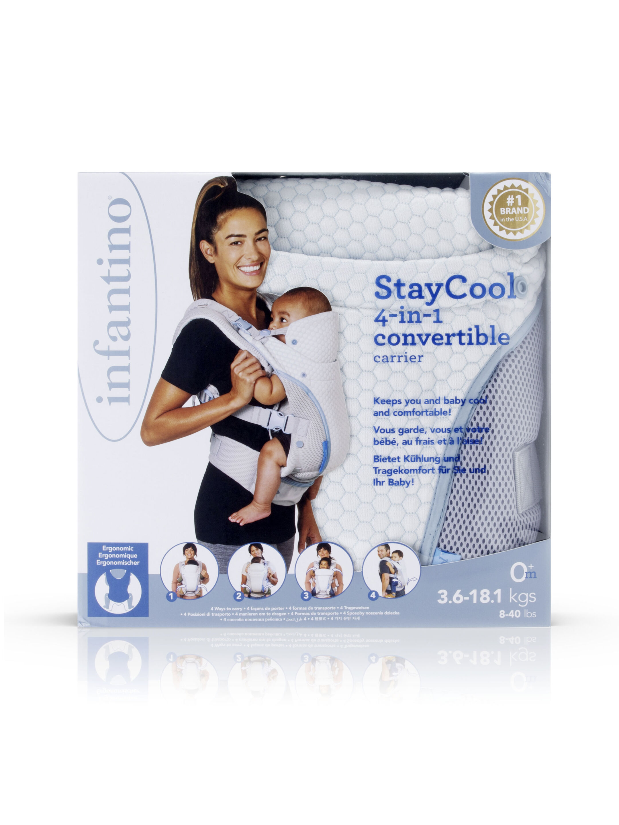 حمالة أطفال ستاي كول 4 في 1 قابلة للتحويل من إنفانتينو image number 5