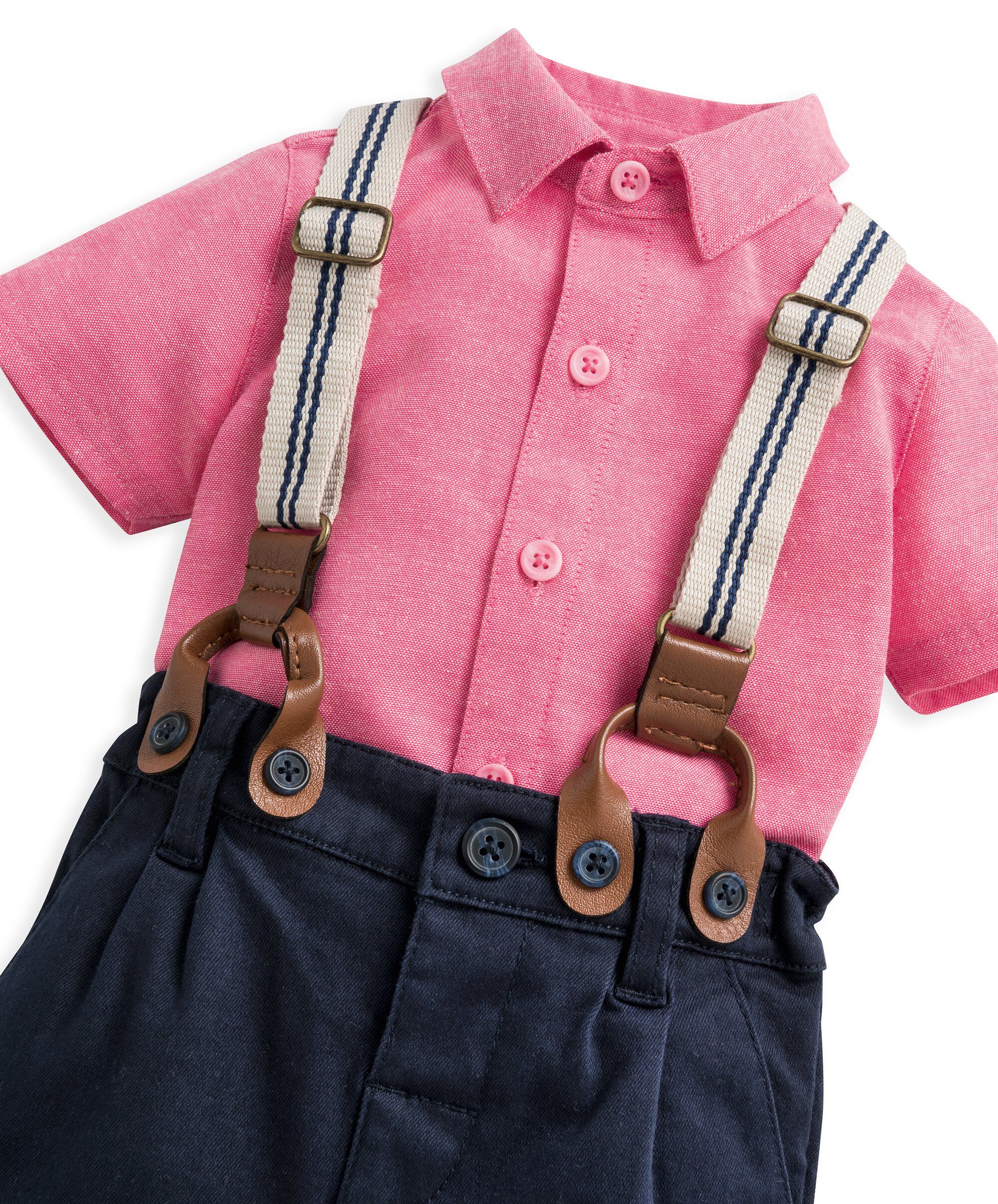 طقم قميص وشورت وحمالات - 3 قطع image number 5