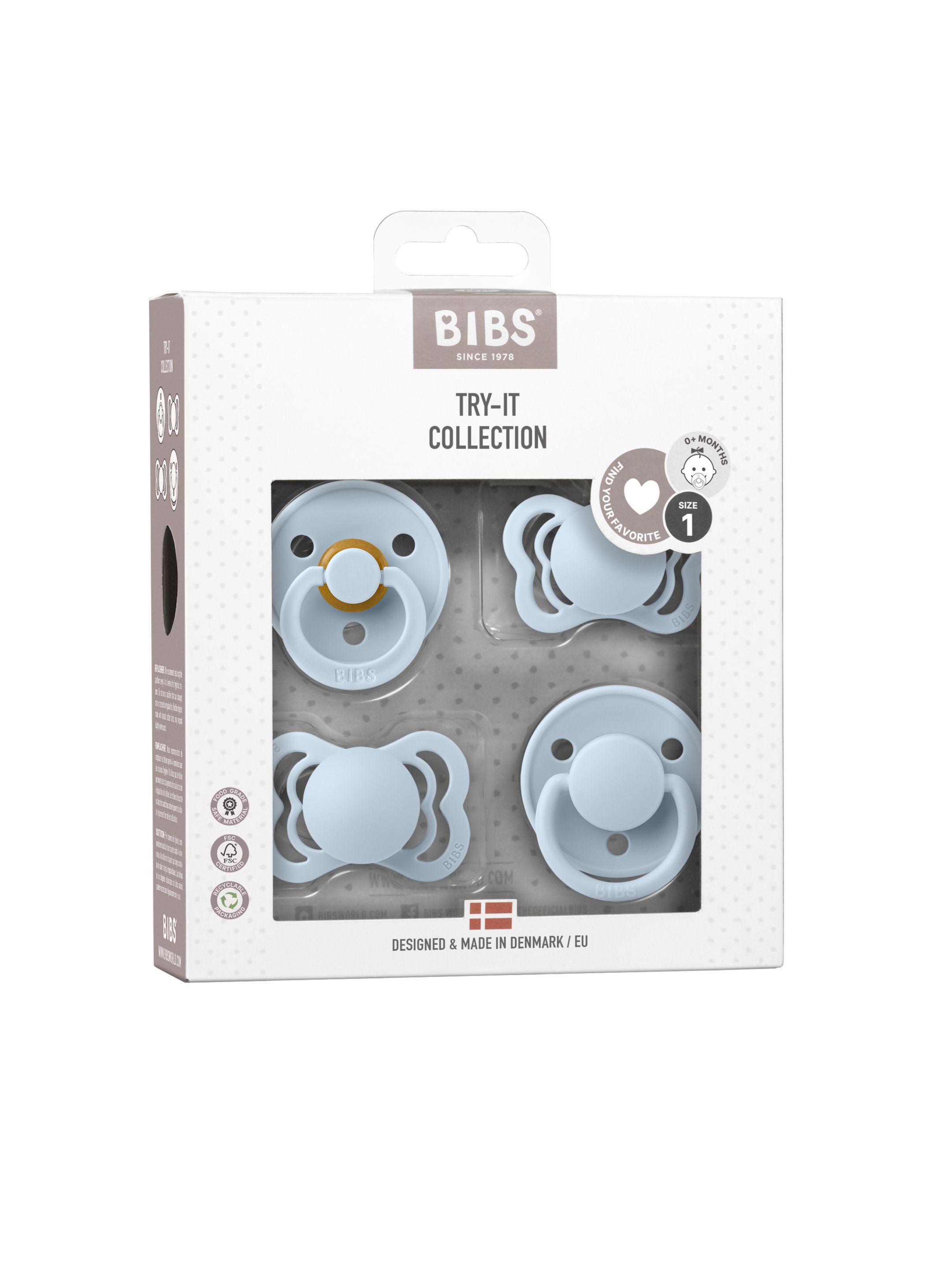 مجموعة بيبس تراي إت مقاس 1 باللون بيبي بلو