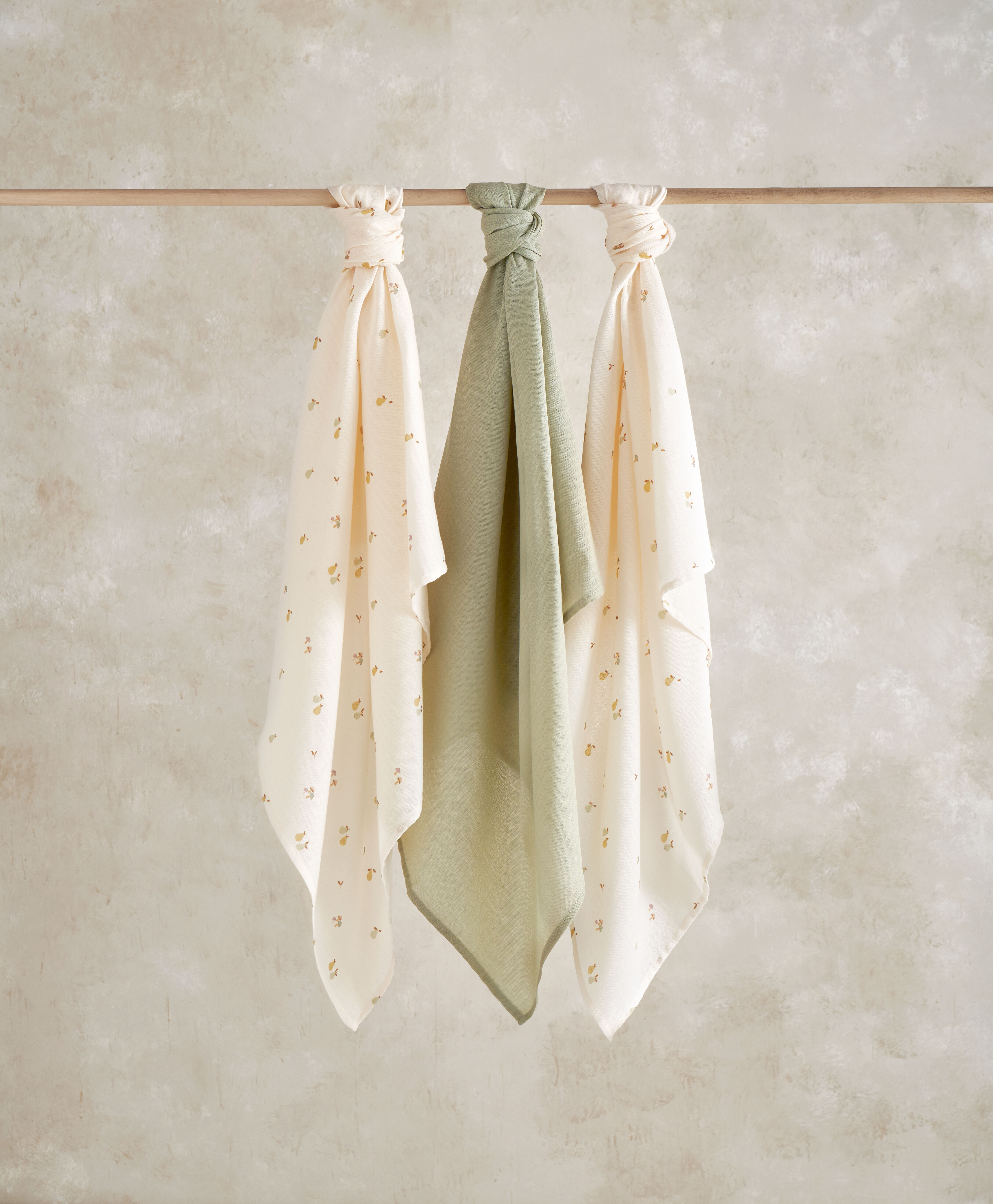 طقم مربعات موسلين كبيرة أورشارد، 3 قطع