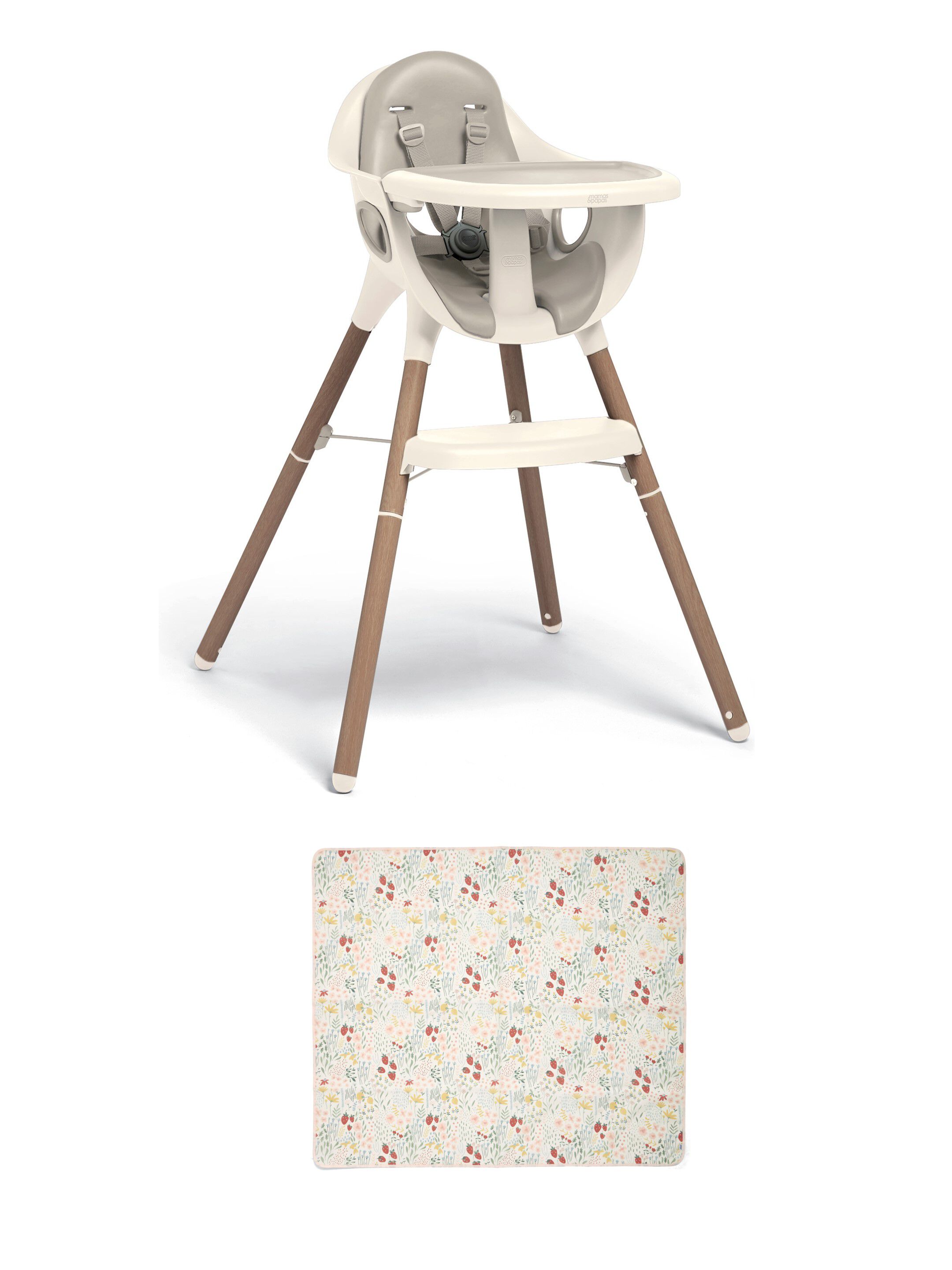 مجموعة كرسي جوس مرتفع ومفرش للحماية من الانسكابات - كرواسون image number 1