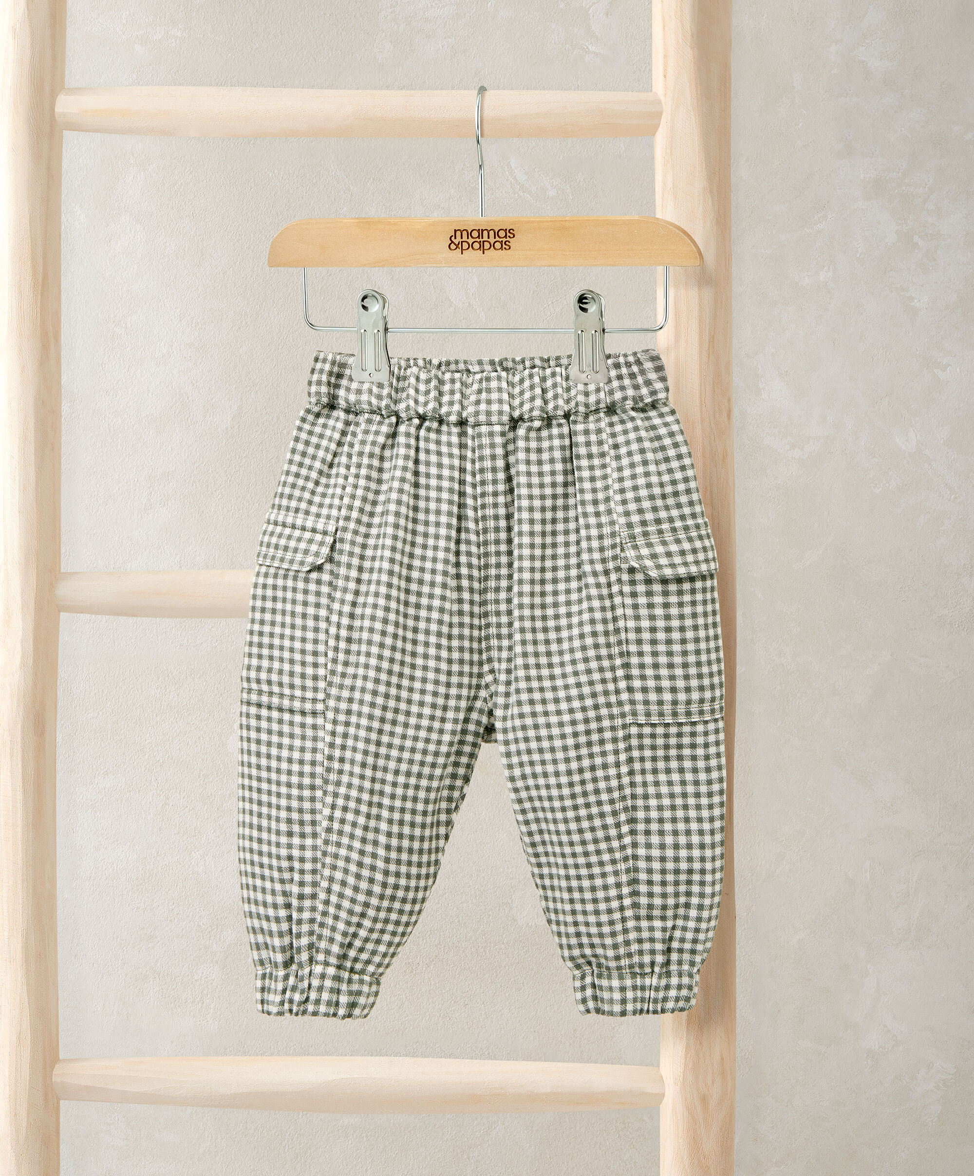 بنطال رياضي بنقشة مربعات image number 1