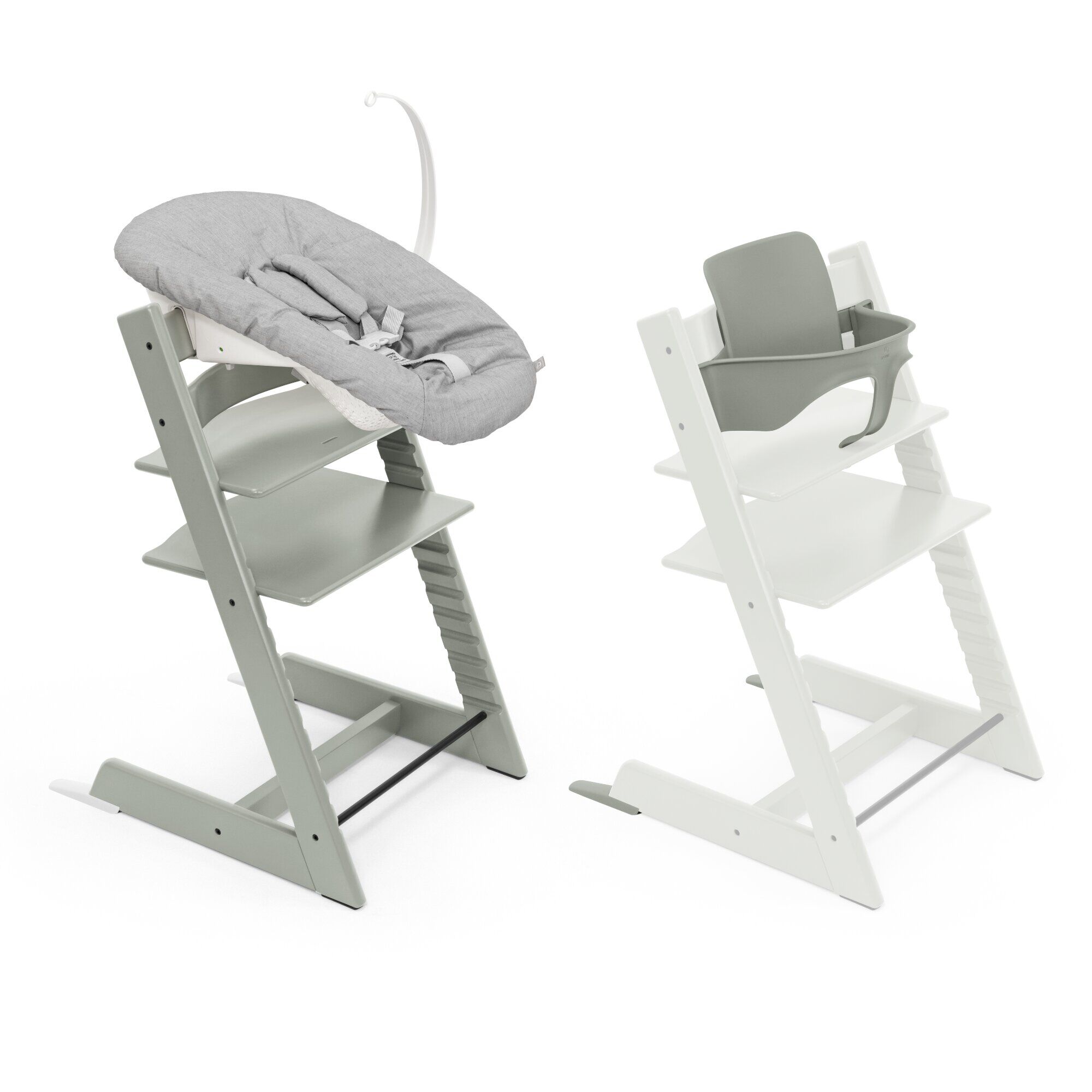 Stokke Tripp Trapp Chair + Baby & Newborn Set Bundle - Fjord Blue ( 3 pieces)