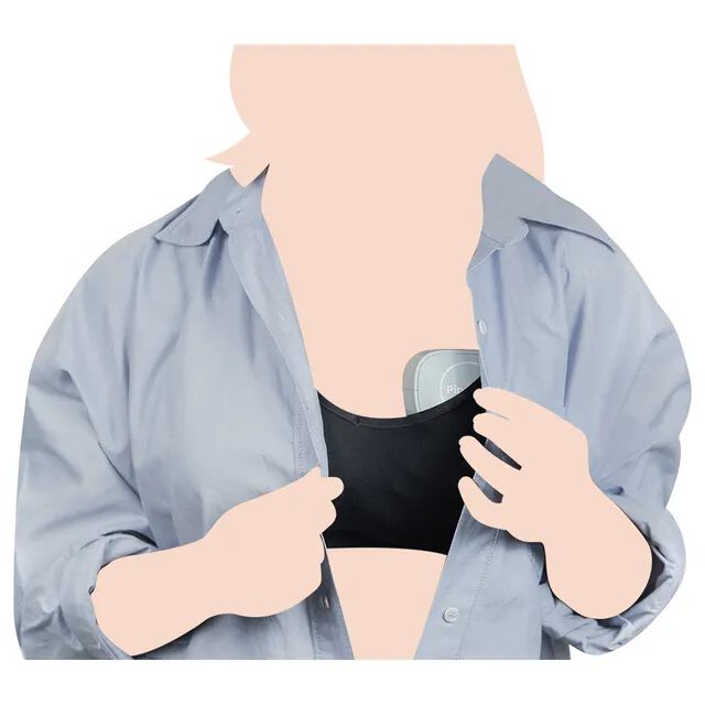 شفاط حليب بيبيتا قابل للارتداء بدون استخدام اليدين بإضاءة ليد، سي سالت image number 3