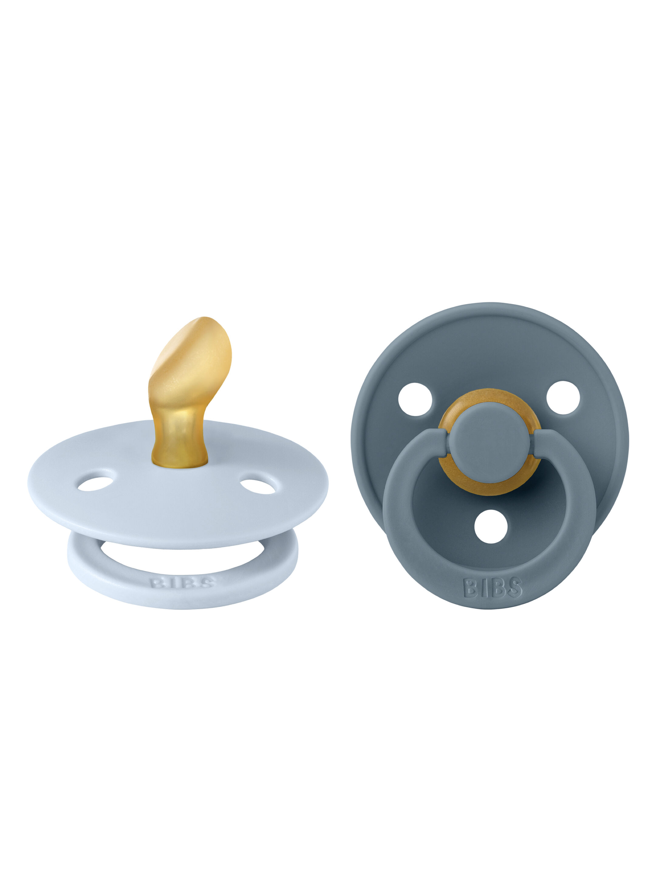 مجموعة لهايات بيبس كولور لاتكس مقاس 2 بحلمات ملائمة للفم للأطفال من 6 شهور فأكثر أزرق / أزرق بترولي - قطعتان image number 2