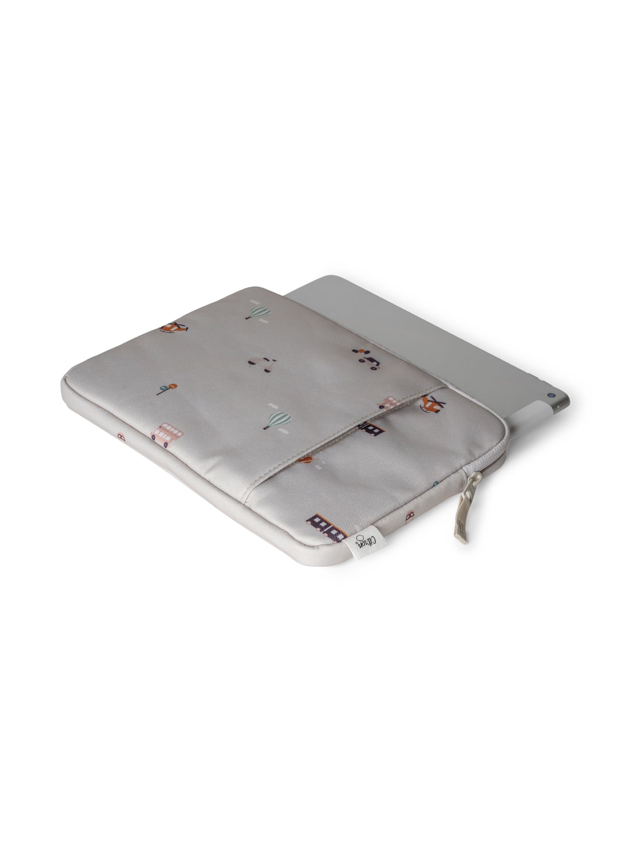 حافظة ايباد بسحاب بنقشة مركبات من سيترون image number 5