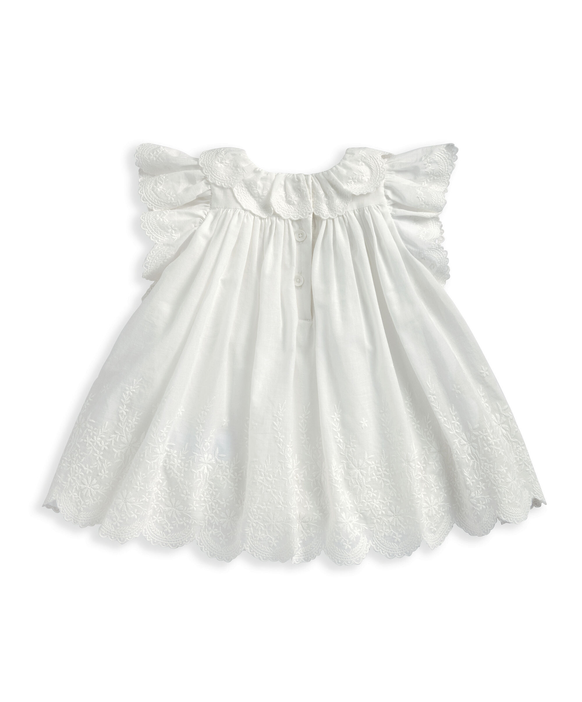 فستان ببودي سوت وكشكش وتطريز image number 3