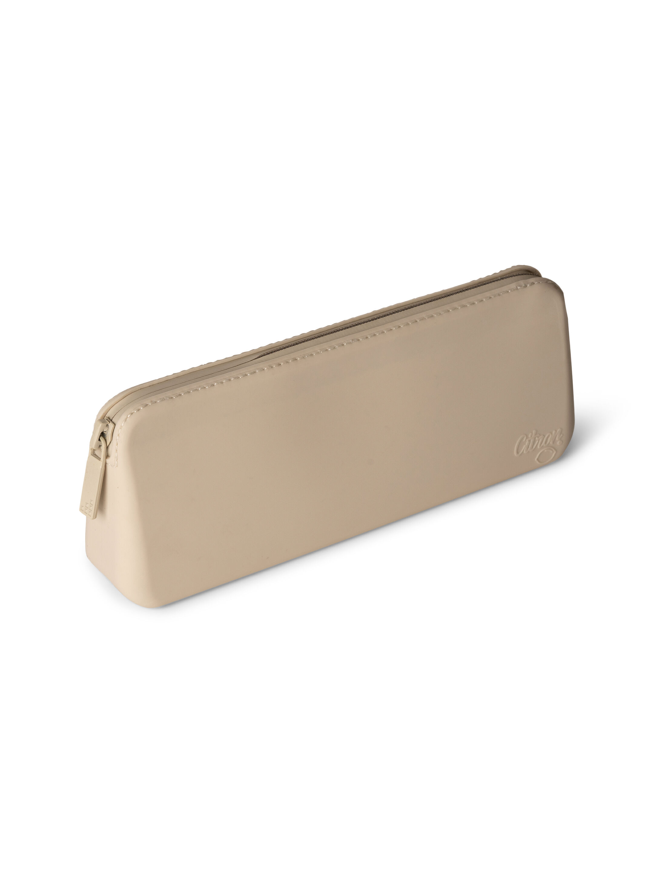 طقم أدوات طعام سيليكون مع حافظة من سيترون - بيج image number 4