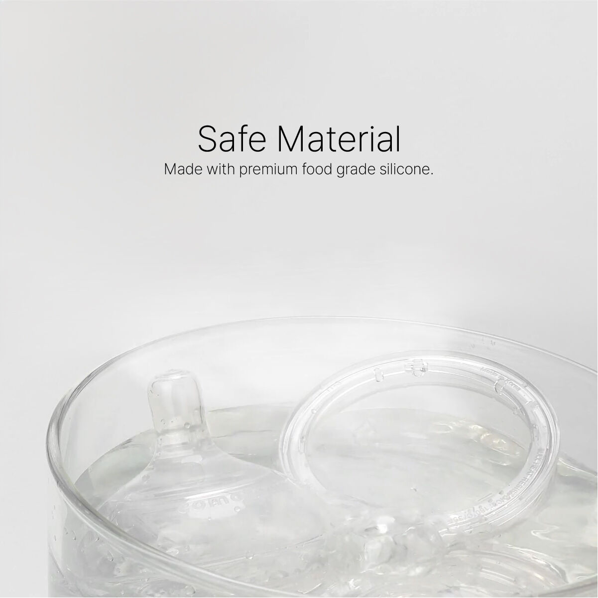 مجموعة حلمات كوموتومو شفافة ناتشورال تيت (تدفق بطيء) سيليكون، قطعتين image number 5