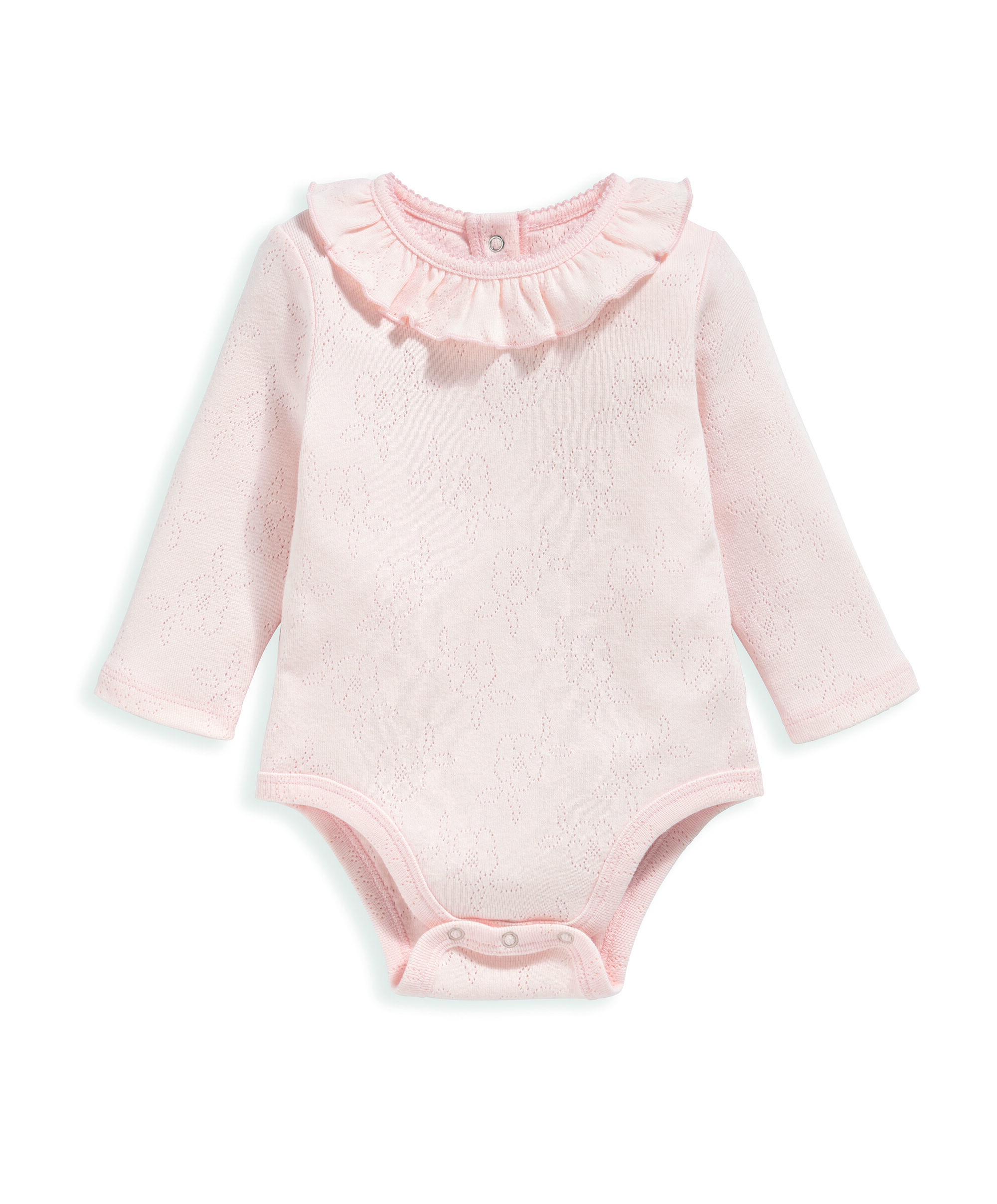 طقم بحافة كشكش ونقشة بونتيل - قطعتان image number 3