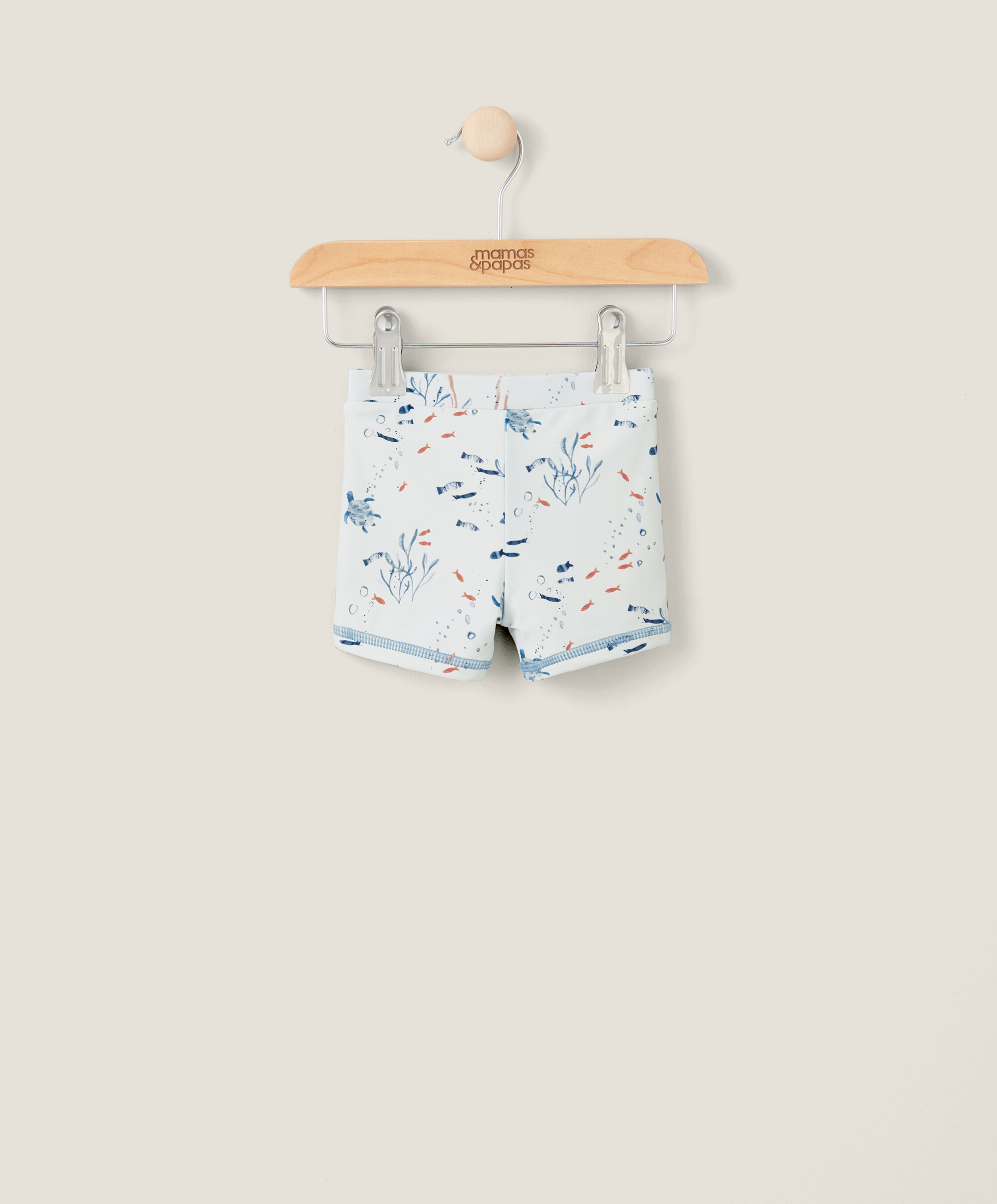 شورت سباحة بنقشة بحرية زرقاء image number 1