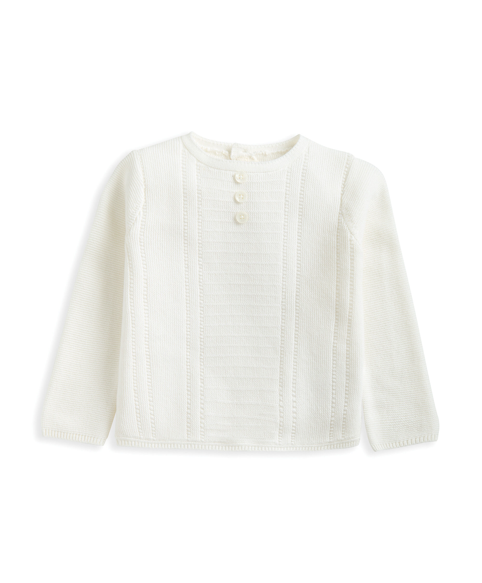 طقم كارديغان ولغينغز منسوج - أبيض image number 3