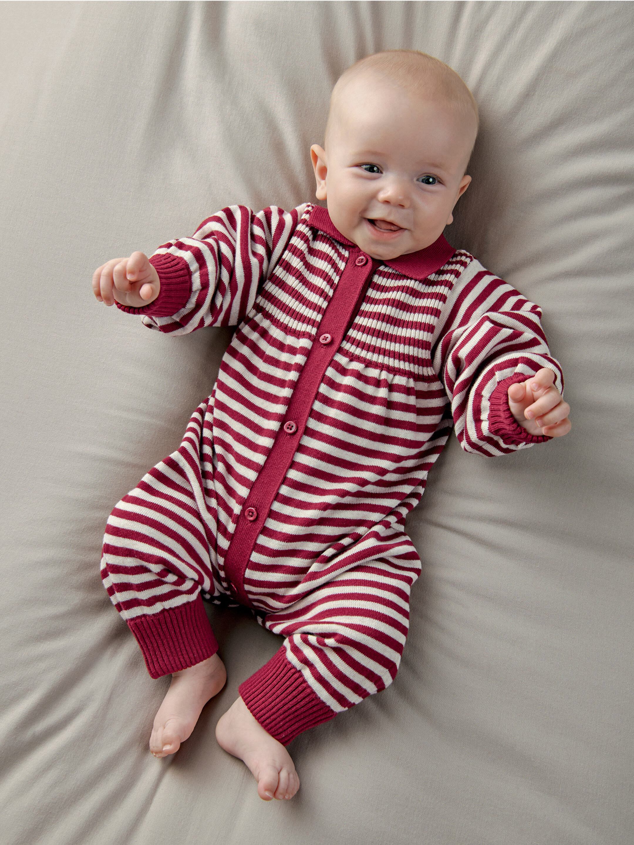 Striped Knit Romper