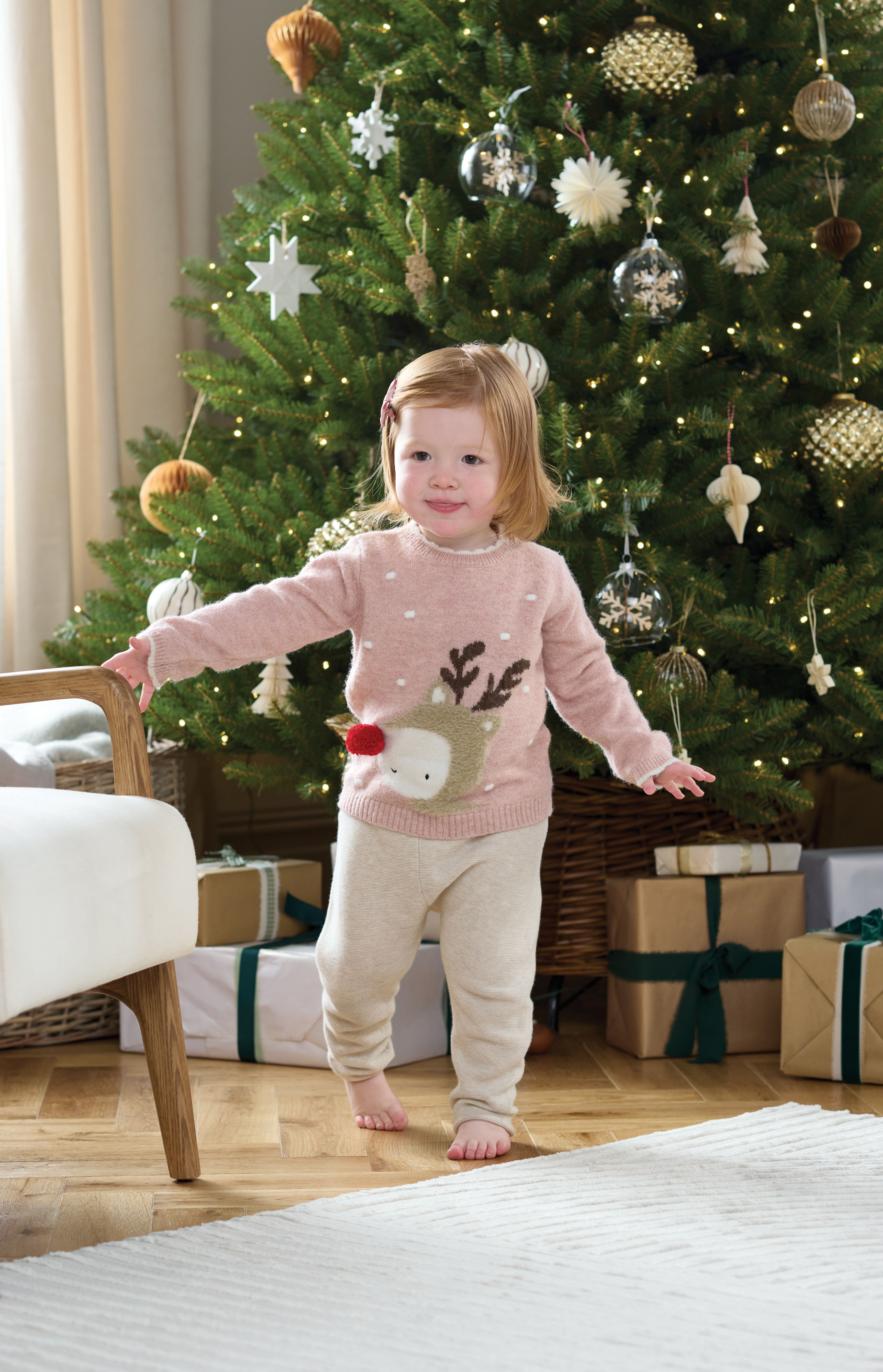 سترة كريسماس بتصميم غزال الرنة image number 3