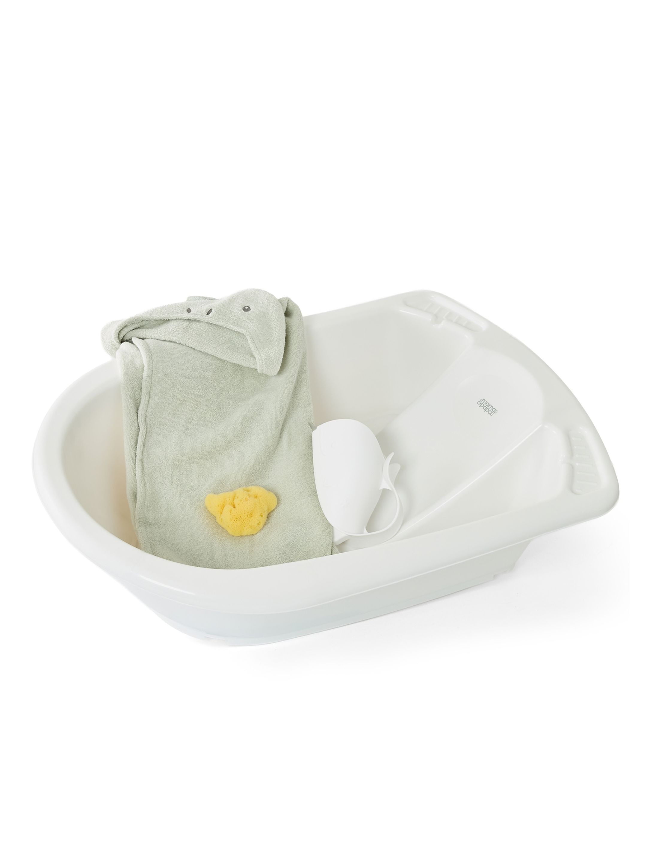 Bath Set - 2-Stage Bath with Dinosaur Hooded Towel, Rinser & Fine Silk image number 2